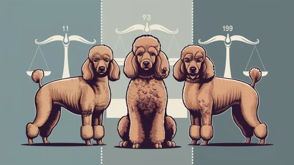 poodle weight comparison